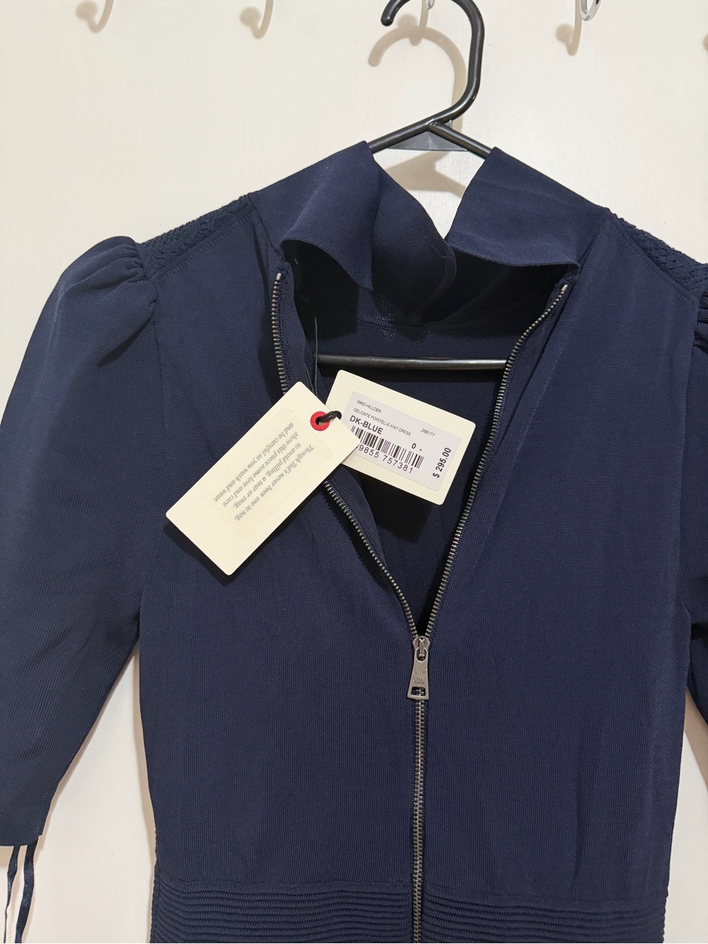 Ted Baker Dark Navy Zip-Front Bomber Jacket